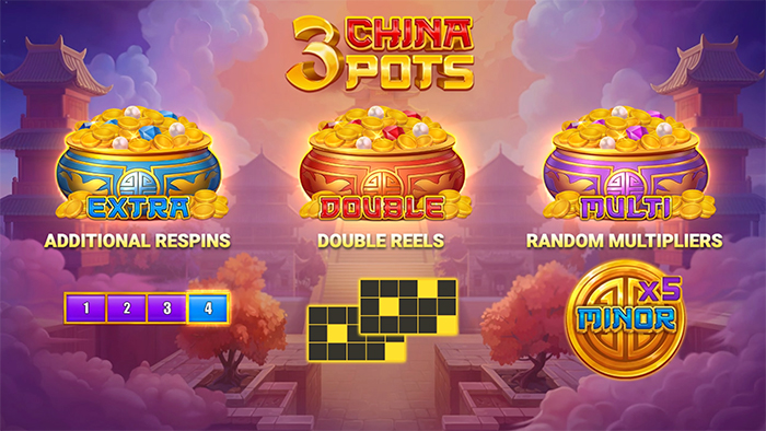 3 CHINA POTS